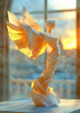 Origami Victory Sculpture