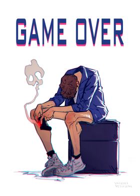 Game Over Illustration