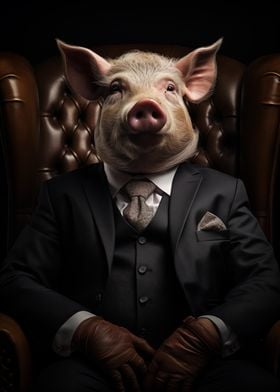 Pig in Suit