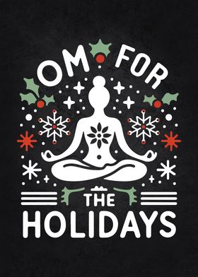 Yoga Christmas Om for the 