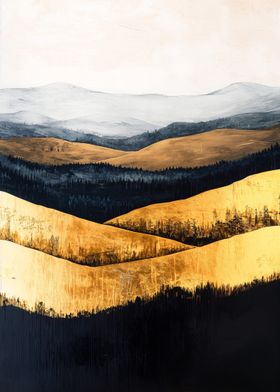 Abstract Gold Landscapes-preview-1