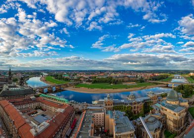 Dresden Skyline with River