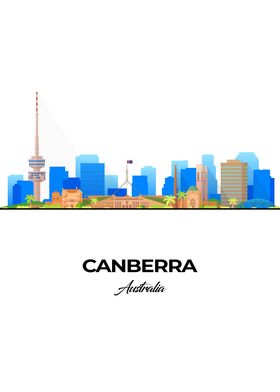 Canberra Skyline Illustration