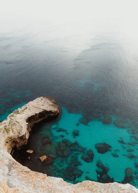 Chalk cliff of Corsica