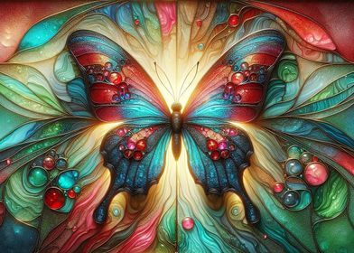 Stained Glass Butterfly