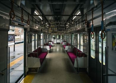 Empty Train Car Interior