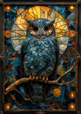 Stained Glass Owl