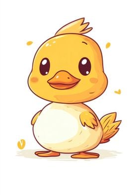 Cute Cartoon Duckling