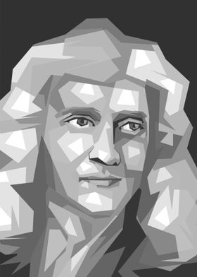 Low Poly Portrait of a Woman