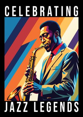 Jazz Legend Saxophone Poster