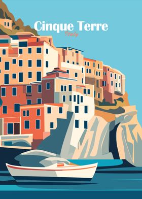 Cinque Terre Italy Poster