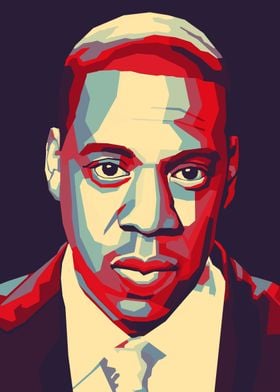 Jay-Z Pop Art Portrait