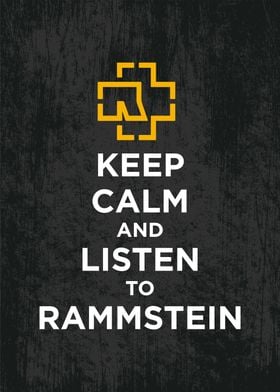 Rammstein Keep Calm Poster