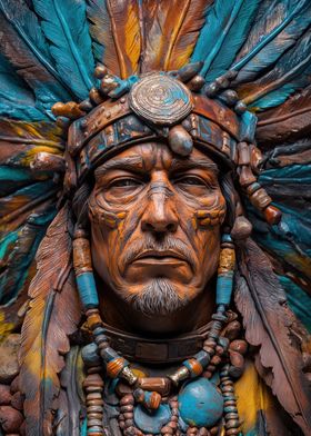 Native American Chief Bust