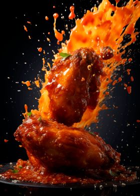 Spicy Chicken Wings Splash