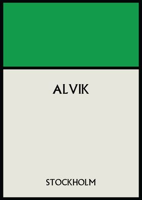 Alvik Stockholm Poster