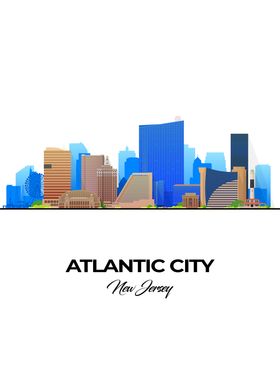 Atlantic City Skyline