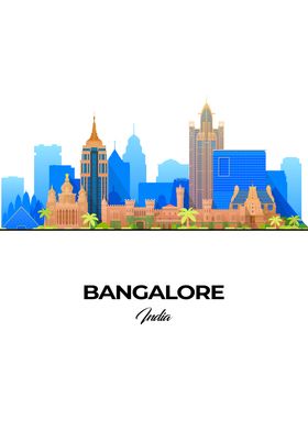 Bangalore Skyline Illustration