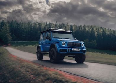 Blue Mercedes G-Wagon