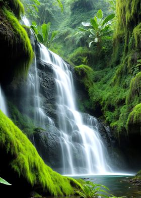 Waterfall in Jungle