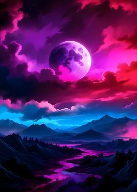 Neon Night Sky