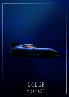 Dodge Viper ACR Car Poster