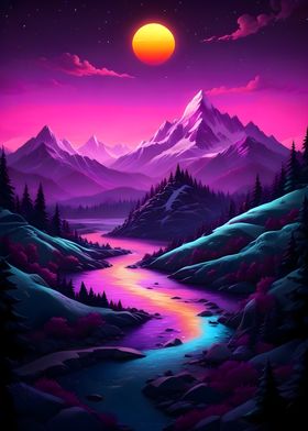 Purple Mountain Sunset