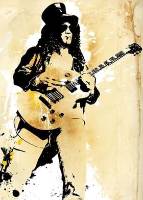 Slash Guitarist Artwork