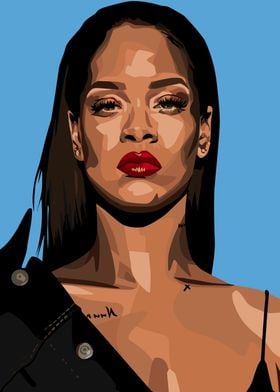 Rihanna Digital Portrait