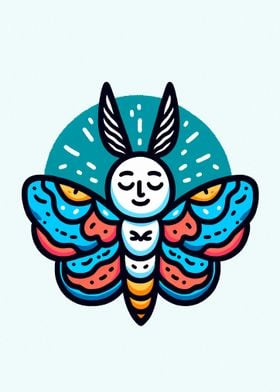 Peaceful Butterfly Illustration