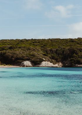 Corsican blue lagoon