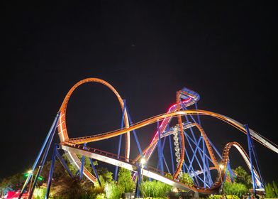 Rollercoaster at Night