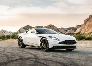 White Aston Martin Vantage