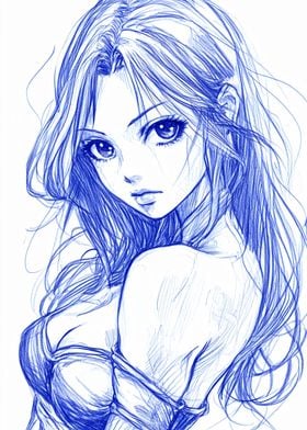 Waifu Material Sketch