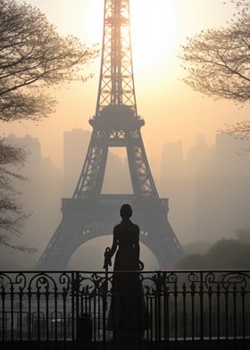 Eiffel Tower Silhouette