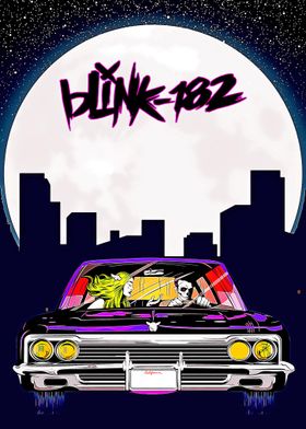 Blink-182 Car Poster