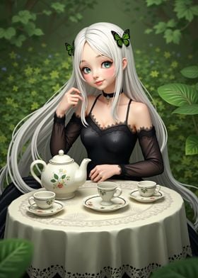 Anime Girl Tea Party