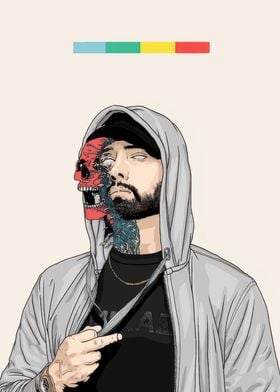 Eminem Skull Illustration