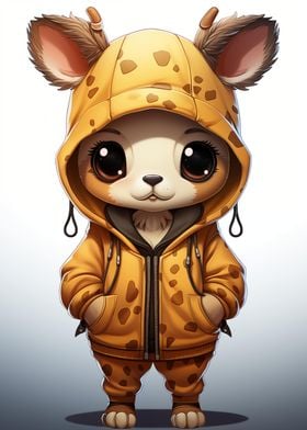 Cute Animal in Hoodie