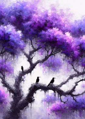 Purple Tree Crows