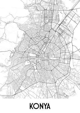 Konya City Map