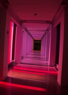 Neon Hallway