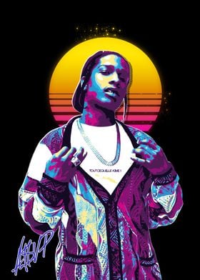 A$AP Rocky Retro Art