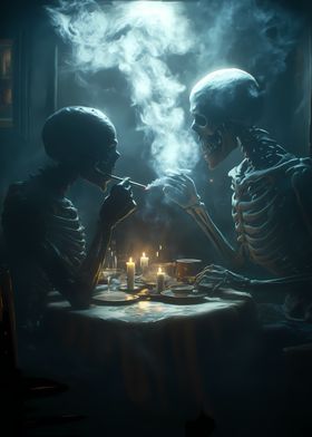 Skeletal Dinner Date