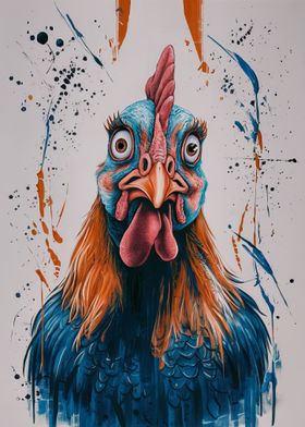 Surprised Rooster