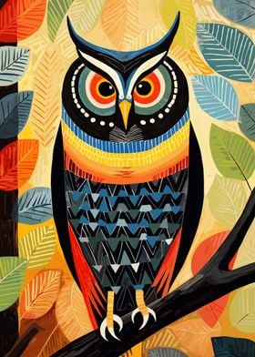 Colorful Owl Illustration