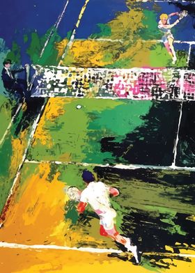 Tennis Match Painting