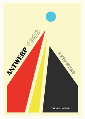 Antwerp 1920 Olympics Poster