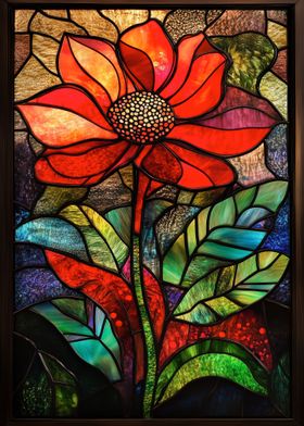 Stained Glass Flower