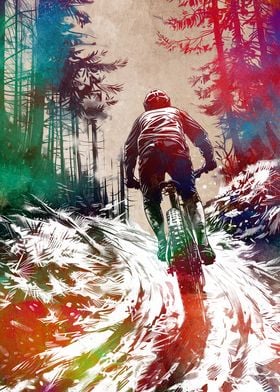 Mountain Biking Art